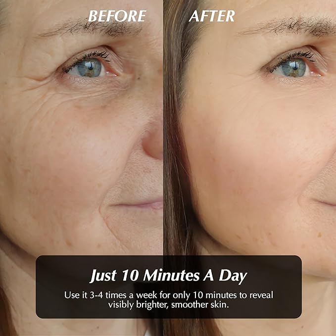 Red Light Mask, Red Light Therapy for Face, LED Face Mask Light Therapy, with Jade Roller & Gua Sha, Facial Skin Care Mask, Targets Wrinkles Fine Lines Redness, For Home, Portable & Rechargeable