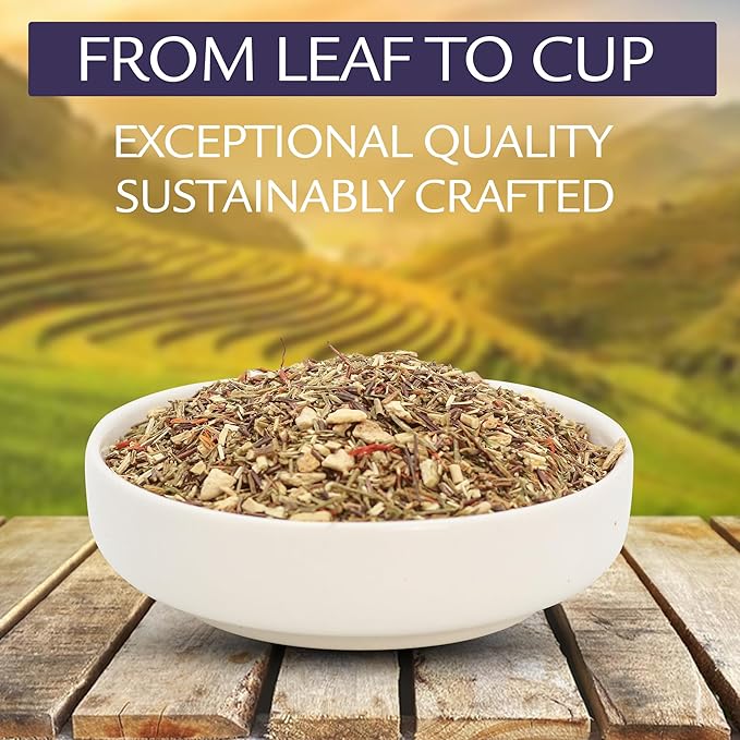 Birdsong Orange Sugarbird: Organic Green Rooibos Herbal Teas, Light and Refreshing Caffeine Free Tea with 100% Natural Sweet Creamy Flavor and Health Benefits, 15 Pyramid Honeybush Orange Tea Sachet