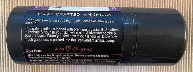 Skin Care Lavender After Sun Lotion with Soothing Aloe, Tea Tree Oil and Cocoa Butter