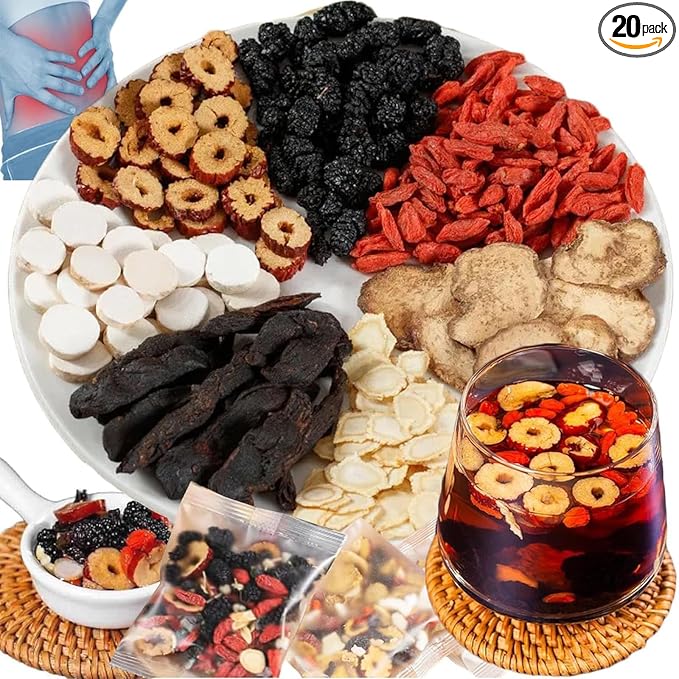 Formula Ginseng Treasure Tea, Kidney Tea Formula Ginseng Six Treasure Tea, Kidney Cleanse Tea, Organic Kidney Cleanse Herbal Tea, Kidney Tea (20pcs)