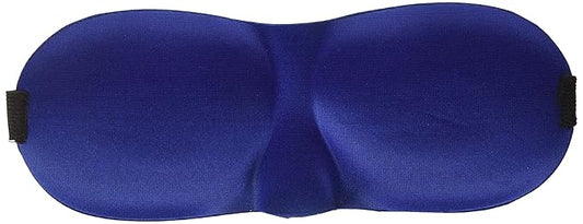 Deluxe Comfort Blink Safe 3D Protective Eye Sleep Mask - Light-Weight - Adjustable Strap - Breathable Polyester - Sleeping Mask, Blue