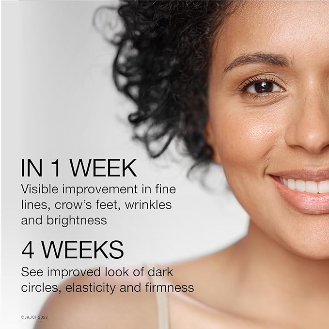 Neutrogena Rapid Wrinkle Repair Retinol Pro+ Anti-Wrinkle Eye Cream, Targeted Eye Cream for Wrinkles & Dark Circles, Formulated without Fragrance, Dyes, Phthalates, and Parabens, 0.5 oz