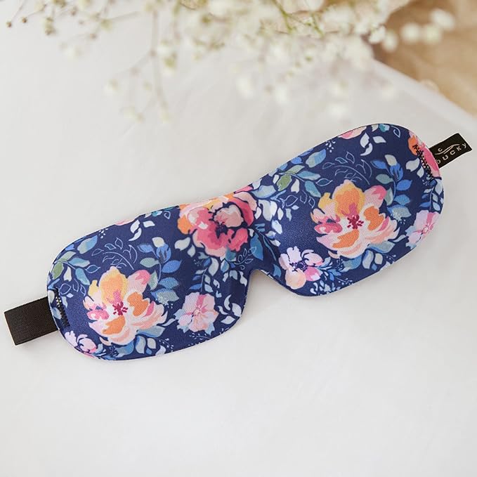 Bucky 40 Blinks No Pressure Eye Mask for Travel & Sleep, Midnight Floral, One Size