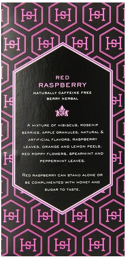 Harney & Sons Herbal Tea, Red Raspberry, 20 Tea Bags, 1.29 Oz