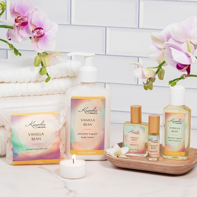 Kuumba Made Vanilla Bean Fragrance Oil Roll-On 0.125 fl oz (3.7ml) | Rollerball Perfume | Alcohol Free