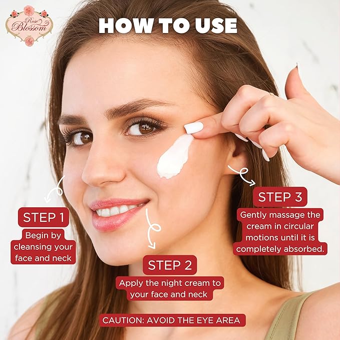 ECOCERT Certified Old Garden Wild Rose Moisturizing Night Cream for All Skin Types - 50ml | 99% Natural Ingredients for Reducing Fine Lines, Dullness, Loss of Firmness