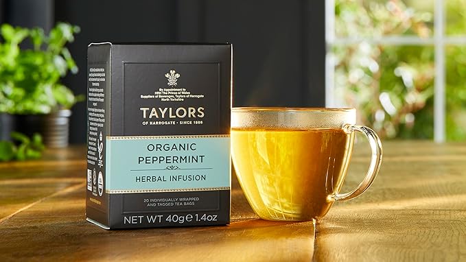 Taylors of Harrogate Organic Peppermint Herbal Tea, 20 Teabags