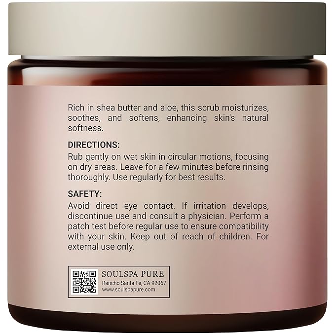 Shea Butter Body & Foot Scrub | Gentle and Nourishing Moisturizing Shea Butter Body Scrub, Soothing & Exfoliating Body Scrub for Deep Hydration, 10 oz