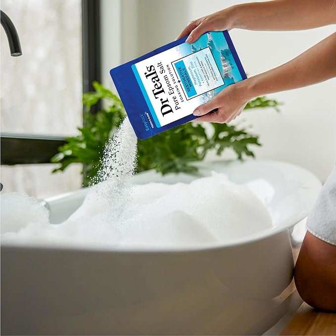 Dr Teal's Pure Epsom Salt, Restorative Minerals with Magnesium, Potassium & Zinc, 3 lbs