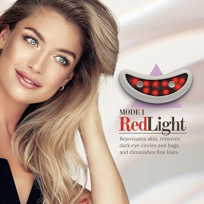 Red Light Therapy Gadget Patch for Dark Circles, Eye Bags, Eye Wrinkles. Red Light Eye Mask. Dermatology Eye Mask. Anti-Aging Eyes. Eye Pods. Eye Patches for Bags.