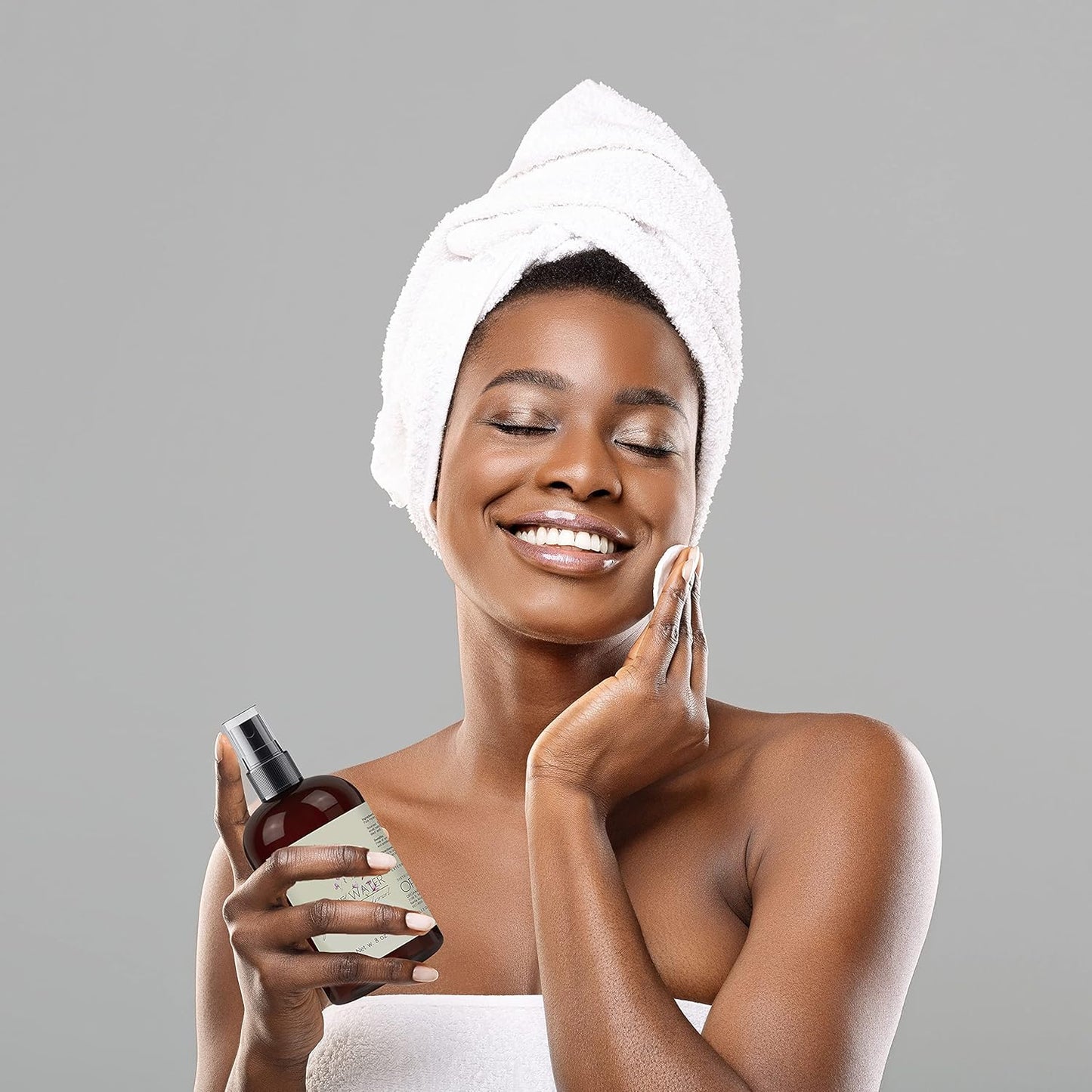 Rosewater Glycerin Mist Toner Bulk Spray Facial Body Floral Cleanser 100% Pure Rose Hydrosol and Vegetable Glycerine Moisturizing Cleansing Toning Mix for Face Skin Hair Body (8 Ounces)