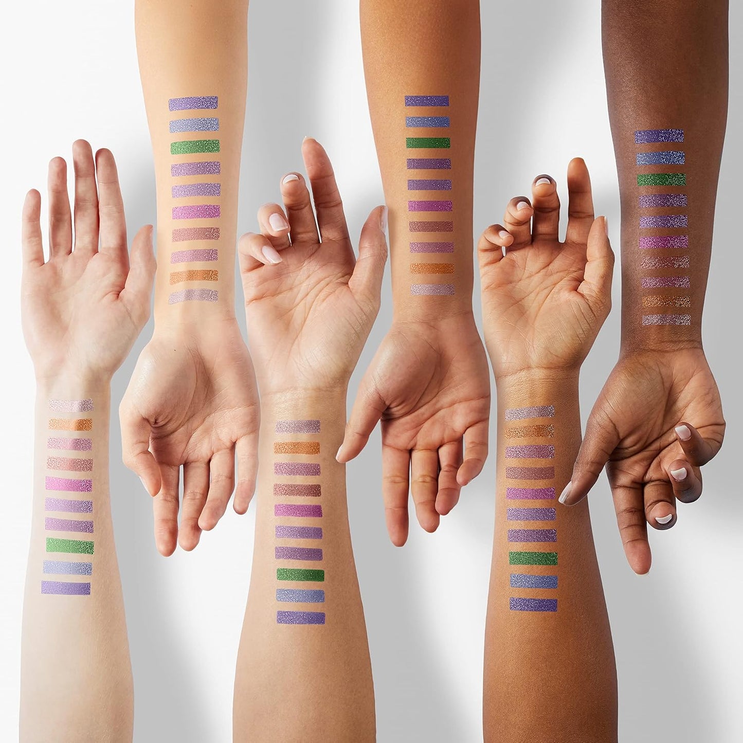 BestLand Liquid Glitter Eyeshadow Set, Multichrome Glitter Shimmer Eye Looks Waterproof Long Lasting Quick-Drying Sparkling Eye Shadow Liquid Highlighter Christmas Makeup Kits (Magic Color)