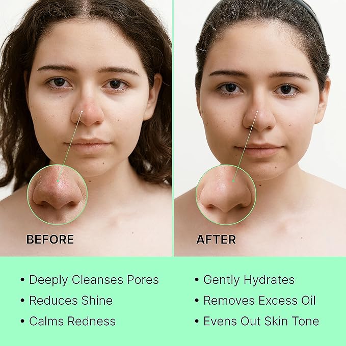 Green Tea Mask Stick - Pore Cleaner Green Stick - Prevents Blackheads - Moisturizing Clay Deep Cleanse - Facial Masks Women Skin Care - 2 Pack