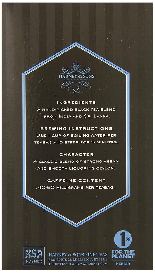 Harney & Sons Black Tea, Orange Pekoe, 20 Tea Bags