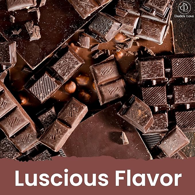 Dude's Love Luscious Belgian Bonbon Chocoalte Massage Oil - Natural Pleasant Aroma, for Men & Women, Nourishing & Moisturizing - 100 ML (3.38 Fl Oz)