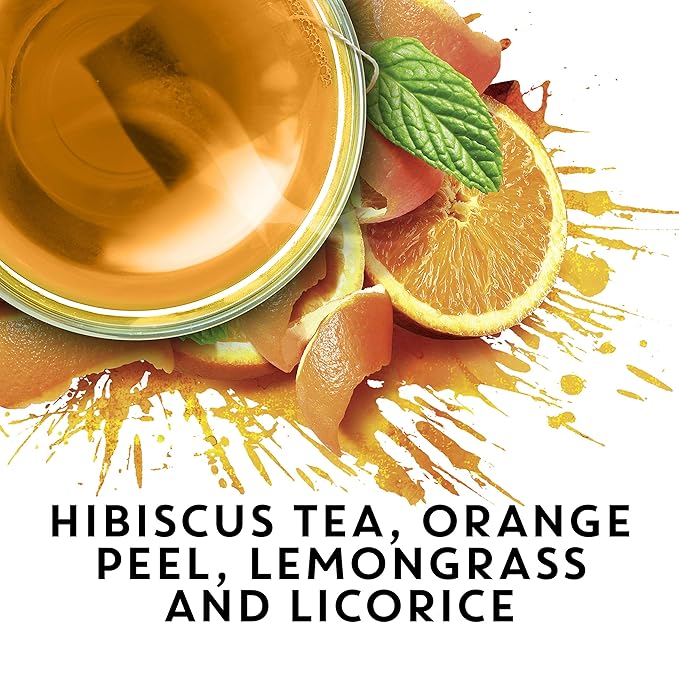 TAZO Wild Sweet Orange Tea Bags, Unsweetened Herbal Tea, Caffeine-Free, 120 Total Tea Bags (20ct - Pack of 6)