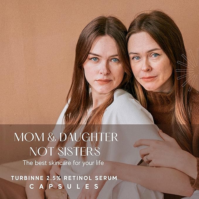 Turbinne Pure 2.5% Retinol Serum Capsules. Look 5 Years Younger In 30 Days. Powerful Anti -Aging, Deep Hydration, Brightening, Reduce Acne, Dark Spots & Wrinkles (30 Count)