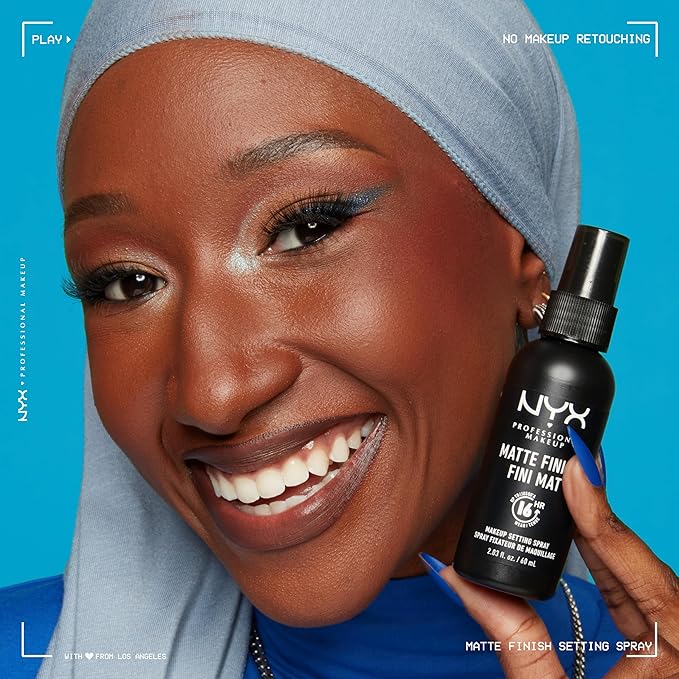 NYX PROFESSIONAL MAKEUP Makeup Setting Spray - Matte Finish, Long-Lasting Face Mist for up to 16HR Wear, Vegan Formula (Pack of 2)