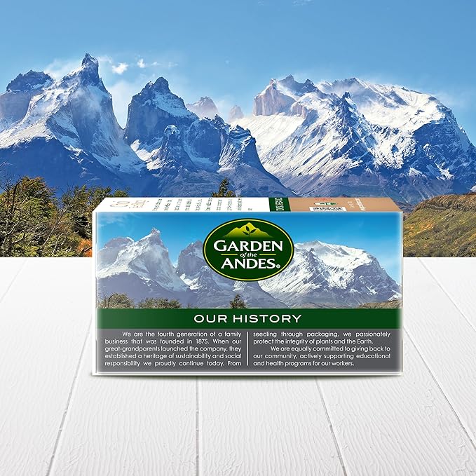 Garden Of The Andes Chai Tea -20 Individually Wrapped Tea Bags - Caffeinated
