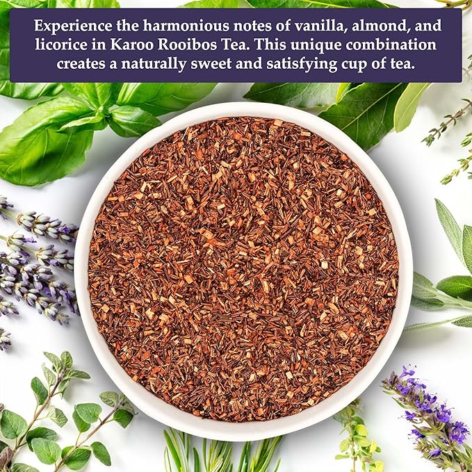 Birdsong Karoo Rooibos: Organic Rooibos Herbal Teas, Light and Refreshing Caffeine Free Tea with 100% Natural Sweet Flavor, South African Honeybush Decaffeinated Loose Leaf