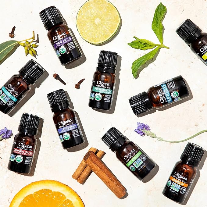 Cliganic Organic Turmeric Essential Oil, 100% Pure Natural for Aromatherapy | Non-GMO Verified