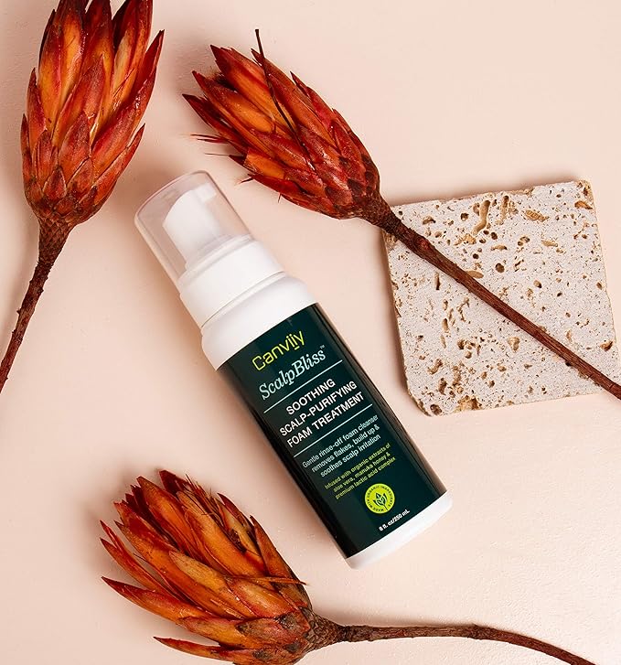 ScalpBliss Soothing Scalp-Purifying Foam Treatment to Clear Flakes, Product Build Up, and Soothe Scalp Irritation,