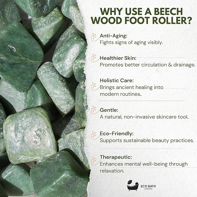 Jade Face Roller - Smooth End