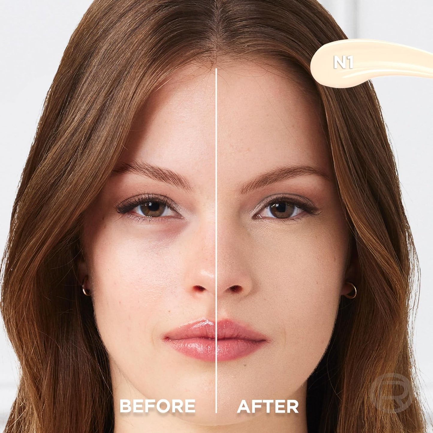 L’Oréal Paris True Match Radiant Serum Concealer, Brightening Under Eye Concealer Make Up with 1.5% Hyaluronic Acid and Caffeine, N1, 0.33 Oz