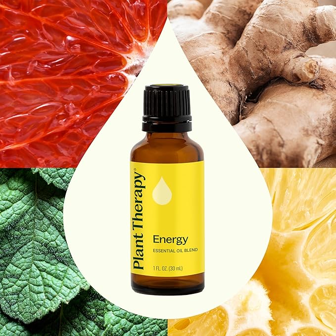 Plant Therapy Energy Essential Oil Blend 30 mL (1 oz) Refreshing, Energizing Blend 100% Pure, Undiluted, Natural Aromatherapy, Therapeutic Grade