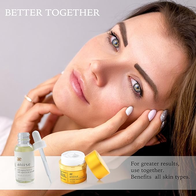 Anti – Aging Face Oil with Apricot and Avocado, Moisturizing, for Face for All Skin Types - All-Natural Serum for Face - With Vitamin C, E, and Grape Seed 1 oz