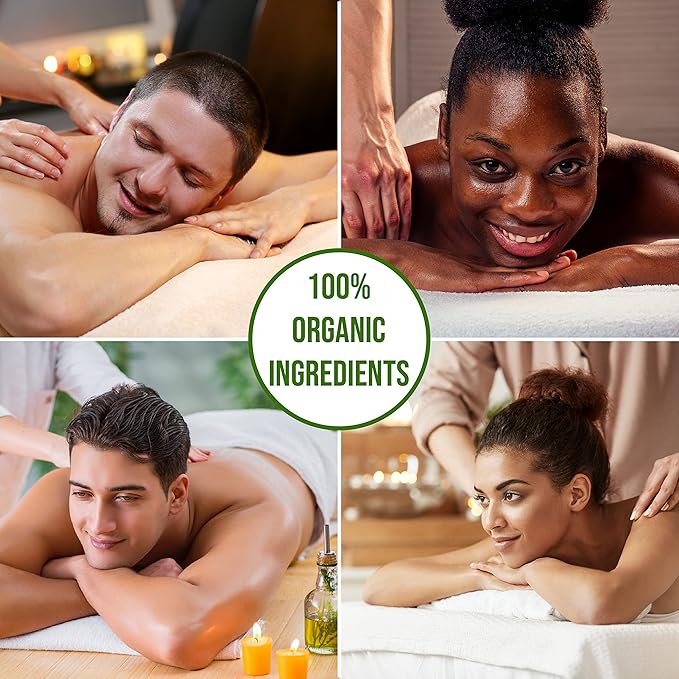 Organic - Edible Floral Sensual Massage Oil for Couple - Lickable | Serenity Scent for Intimate Sexual Moments - No Stain & Non-Sticky | with Coconut Oil, Orange Blossom & Lavender