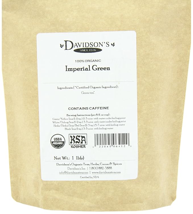 Davidson's Tea Bulk, Imperial Green Tea, 16-Ounce Bag