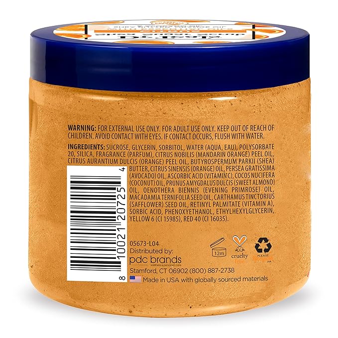 Dr Teal's Shea Sugar Body Scrub, Citrus with Essential Oils & Vitamin C, 19 oz (Pack of 3)