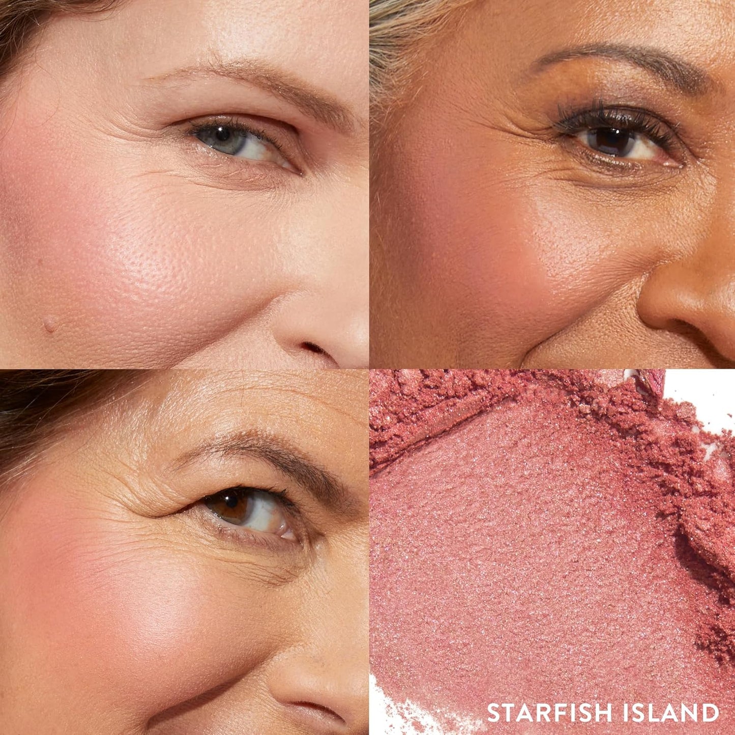LAURA GELLER NEW YORK Baked Blush-n-Brighten Marbleized Blush - Starfish Island - Creamy Lightweight - Natural Finish