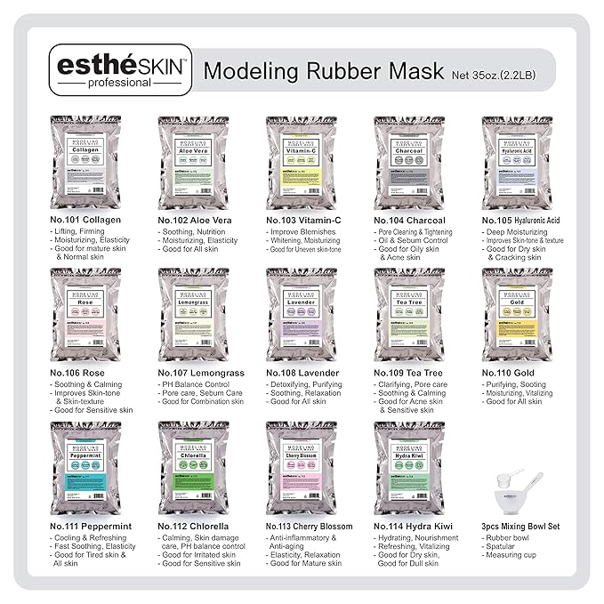 No.104 Charcoal Modeling Rubber Mask for professional use, 35 Oz.