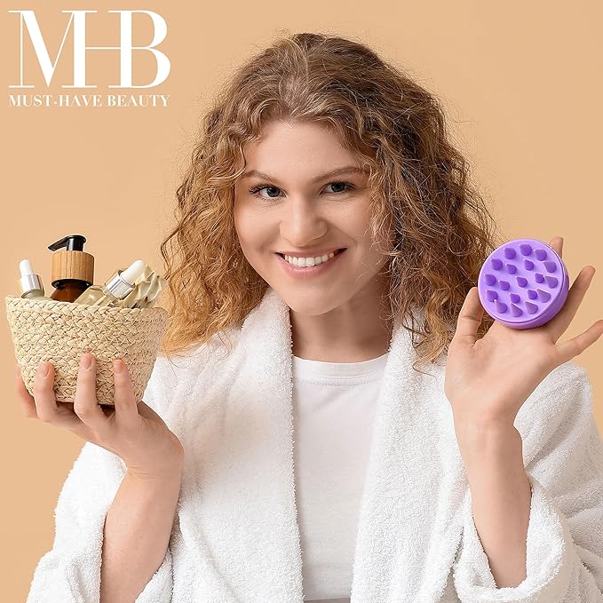 EXPRESSIONS Scalp Massager – 1pc Scalp Massage Tool to Rejuvenate Scalp & Hair Follicles, Ergonomic Design Silicone Scalp Scrubber for Everyday Scalp Care