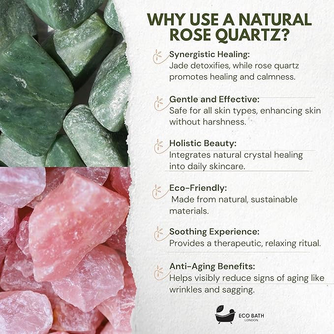 Jade Face Roller - Rose Quartz