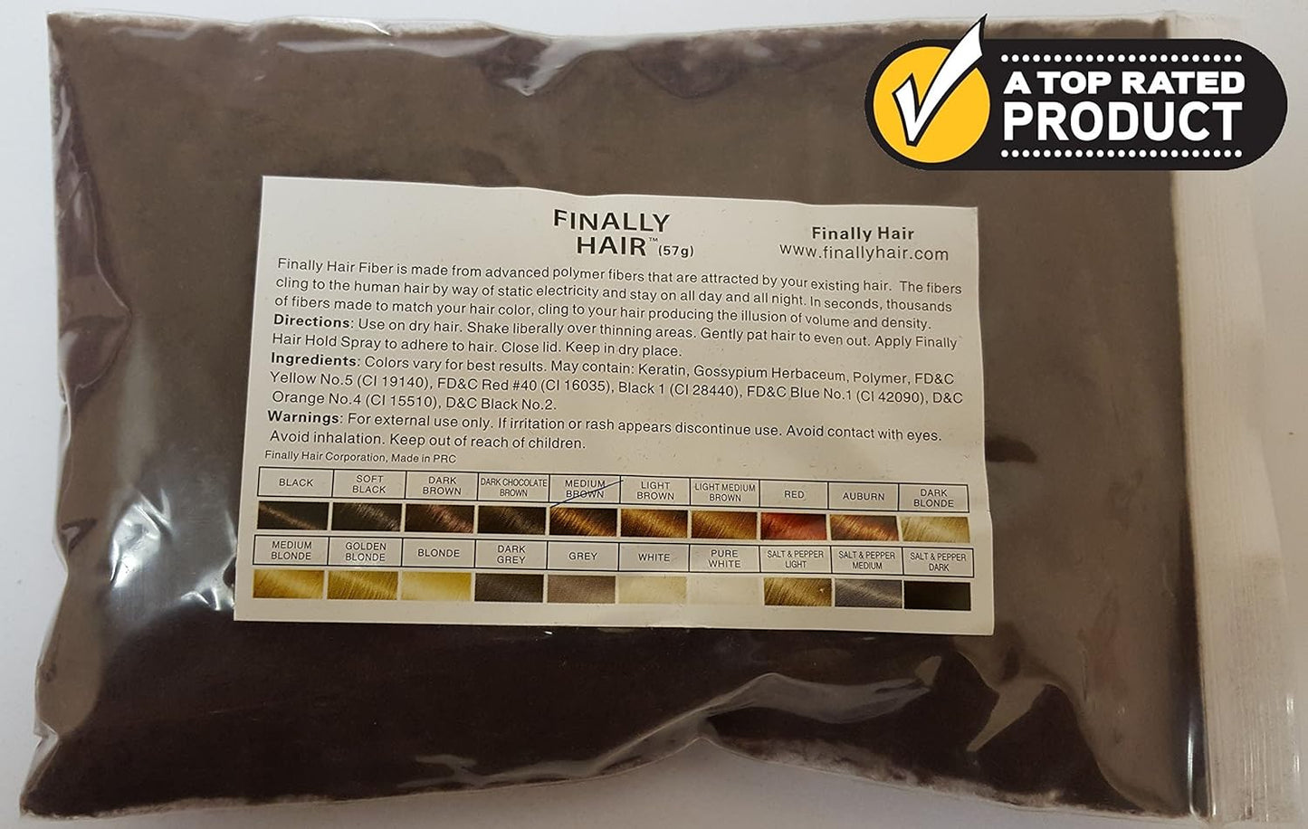 Hair Fibers Medium Brown Refill 50 Gram. Refill Your existing fibers bottle. Hair Filler Fibers. Cover Grey Roots Concealer by Finally Hair (50g 50gr 50gram 50 G Gr Gram)