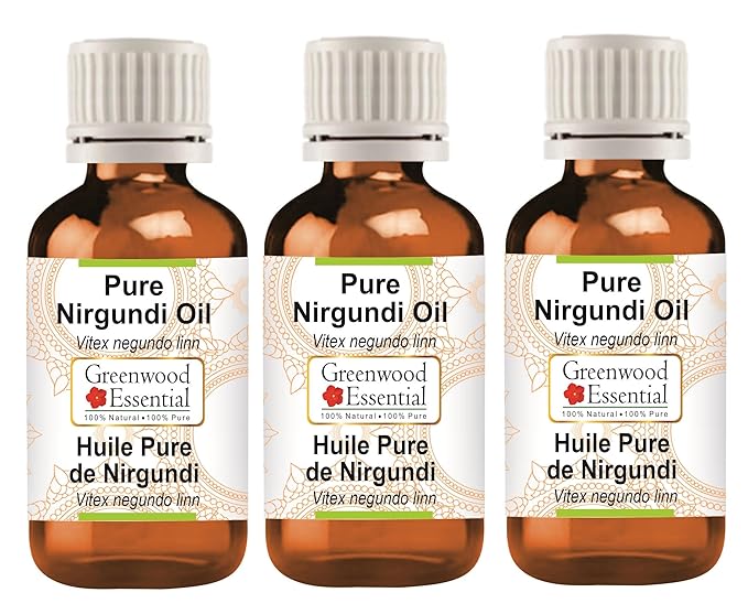 Pure Nirgundi oil (Vitex negundo linn) Natural Therapeutic Grade (pack of Three) 100ml X 3 (10 oz)
