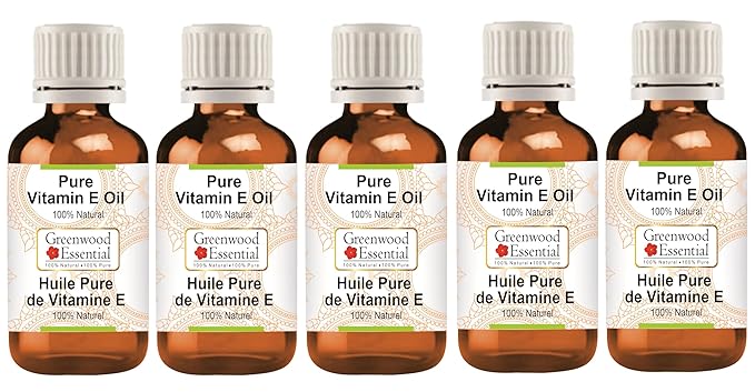 Pure Vitamin E oil Natural Therapeutic Grade (pack of Five) 100ml X 5 (16.9 oz)